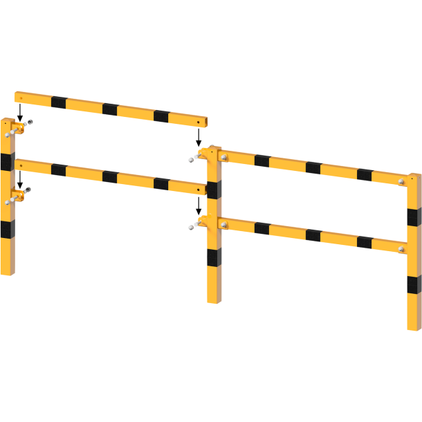 Cross bar | steel tube 60 x 40 mm | tube length: 800 mm